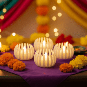 Decorative Petal LED Diya